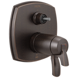 Delta Stryke 17 Thermostatic Integrated Diverter Trim with Three Function Diverter Less Diverter Handle in Venetian Bronze Finish - T27T876-RBLHP