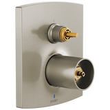 Brizo Kintsu Pressure Balance Valve with Integrated 3-Function Diverter Trim - Less Handles in Luxe Nickel Finish - T75P506-NKLHP