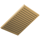 Delta Universal Showering Single-Setting Square Metal Raincan Shower Head 2.5 GPM in Champagne Bronze Finish - 52159-CZ25