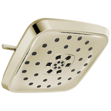 Delta Universal Showering H2OKinetic 4-Setting Transitional Square Shower Head with UltraSoak in Lumicoat Polished Nickel Finish - 52460-PN-PR
