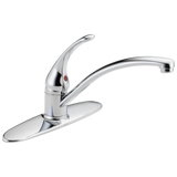Delta Foundations Single Handle Kitchen Faucet in Chrome Finish - B1310LF