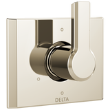 Delta Pivotal 6-Setting 3-Port Diverter Trim in Lumicoat Polished Nickel Finish - T11999-PN-PR