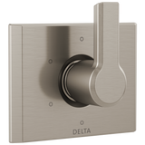 Delta Pivotal 6-Setting 3-Port Diverter Trim in Lumicoat Stainless Finish - T11999-SS-PR