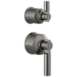 Brizo Invari Pressure Balance Valve with Integrated Diverter Trim Lever Handle Kit in Luxe Steel Finish - HL75P76-SL