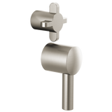 Brizo Odin Pressure Balance Integrated Trim Cross Handles in Brushed Nickel Finish - HX75P75-BN