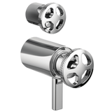 Brizo Litze TempAssure Thermostatic Valve with Integrated Diverter Wheel Handle Kit in Chrome Finish - HW7532-PC