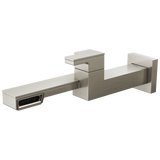 Brizo Frank Lloyd Wright Single-Handle Wall Mount Lavatory Faucet 1.2 GPM in Luxe Nickel Finish - T65722LF-NK