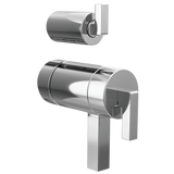 Brizo Frank Lloyd Wright TempAssure Thermostatic Valve with Integrated Diverter Trim Lever Handle Kit in Chrome Finish - HL7522-PC