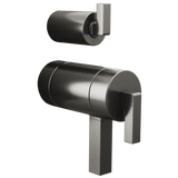 Brizo Frank Lloyd Wright TempAssure Thermostatic Valve with Integrated Diverter Trim Lever Handle Kit in Luxe Steel Finish - HL7522-SL