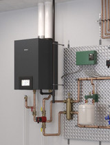 Rinnai RCB Series 301,000 BTU Indoor Natural Gas Wall Mounted Commercial Condensing Solo Boiler - RCB301AN