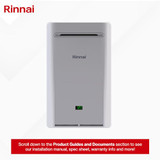 Rinnai RE Series 5.3 GPM 140,000 BTU Outdoor Natural Gas Non-Condensing Tankless Water Heater - RE140EN