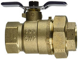 FEBCO 1" Non-Tapped Full Port Lead Free Union Ball Valve - 781289LL
