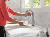 Delta Trinsic Touch2O Bar / Prep Faucet with Touchless Technology in Arctic Stainless - 9959TL-AR-DST