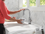 Delta Trinsic Touch2O Bar / Prep Faucet with Touchless Technology in Arctic Stainless - 9959TL-AR-DST