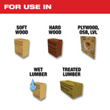 Milwaukee 48-41-0723 7-1/4 in. 24T Worm Drive Framing Circular Saw Blade - 5 Pack
