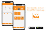 Schluter Systems DITRA-HEAT DITRA-HEAT-E-RS1 Smart Thermostat with Floor Sensors, Energy Tracking, GFCI Protected - Ideal for Home Floor Heating - Mirror-Finish, App Control, Voice Assistant Compatible in Bright White - DHERT105BW