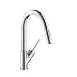 AXOR 10824801 Starck HighArc Prep Kitchen Faucet AZB Steel Optik