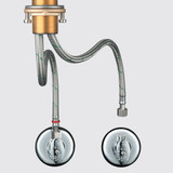 AXOR 10824001 Starck Prep Kitchen Faucet 2-Spray Pull-Down, 1.75 GPM in Chrome