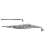 Jaclo Rain Machine 16" x 16" 2.5 GPM Square Flush Mount Shower Head in Satin Gold - S219-SG