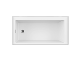 Bain Ultra Bain De Ville 6030 Rectangular Alcove 1-Person 39 Gallon Soaker Bathtub with 1-1/2" Standard Deck and Left Waste in Biscuit - BBVBRA0LN-02