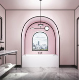 Bain Ultra Bain De Ville 6632 Rectangular Alcove 1-Person 62 Gallon Soaker Bathtub with 1-1/2" Standard Deck and Left Waste in White - BBVIRA0LN-01