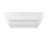 Bain Ultra Opus 6434 Rectangular Freestanding 2-Person 81 Gallon Soaker Bathtub with 1-1/2" Standard Deck in White - BOS2RF00F-01