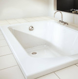 Bain Ultra Meridian 6032 Rectangular Alcove Or Drop In 1-Person 50 Gallon Soaker Bathtub with 1-1/2" Standard Deck in White - BMEDRI00N-01