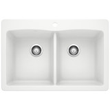 Blanco 440222 Diamond Flat Deck Silgranit Sink Biscuit