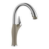 Blanco 442036 Artona Faucet with Pull-Down Spray 1.5gpm - White/Stainless Dual Finish