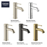 Grohe Essence 23592ENA Single Hole Single-Handle S-Size Bathroom Faucet 1.2 GPM in Grohe Brushed Nickel
