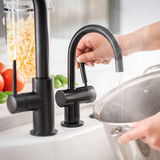 InSinkErator Indulge F-HC3300 Modern Instant Hot and Cold Faucet in Matte Black - 44239G-ISE