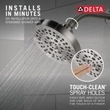 Delta Universal Showering 5-Setting Shower Head in Chrome Finish - 52535 - 10 Pack