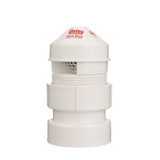 Oatey 39017 Sure Vent Air Admittance Valve 24 Stack DFU Capacity with 1.5 to 2-Inch PVC Schedule 40 Adapter - 5 Pack