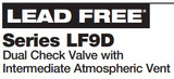 Watts 9D M3 Dual Check Valve 1/2 Inch Atmospheric Vent - 2 Pack
