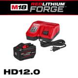 Milwaukee M18 REDLITHIUM FORGE HD12.0 Battery Starter Kit - 48-59-1300