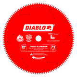 Diablo D1272N 12 in. x 72 Tooth Thick Aluminum Cutting Saw Blade - 10 Pack