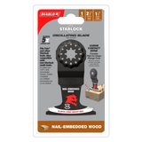 Diablo DOS250BW10 2-1/2 in. Starlock Bi-Metal Oscillating Blade for Nail-Embedded Wood - 10 Pack