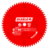 Diablo D0860S 8-1/2 in. x 60 Tooth Fine Finish Saw Blade - 5 Pack
