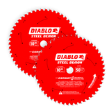 Diablo D1050CF 10 in. x 50 Tooth Steel Demon Cermet II Saw Blade for Metals and Stainless Steel - 2 Pack