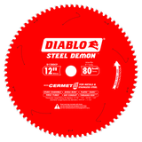 Diablo D1280CF 12 in. x 80 Tooth Steel Demon Cermet II Saw Blade for Metals and Stainless Steel - 10 Pack