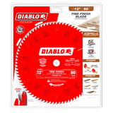 Diablo D1280X 12 in. x 80 Tooth Fine Finish Saw Blade - 10 Pack