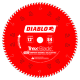 Diablo D1284CD 12 in. x 84 Tooth Composite Material/Plastics TrexBlade - 10 Pack
