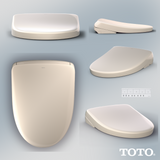 Toto S7A Bidet Seat with Remote - Contemporary Elongated in Sedona Beige