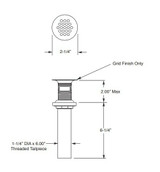 Sigma Faucet 18.11.110.57 Grid Drain with Overflow Holes: Antique Bronze Finish