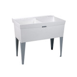 Mustee And Sons 26F 40" DURASTONE UTILATWIN Double Laundry Tub - Floor