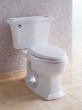 TOTO Eco Clayton Two-Piece Elongated 1.28 GPF Universal Height Toilet, Colonial White - CST784EF#11