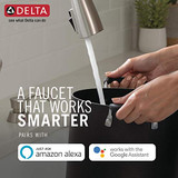 Delta Leland Kitchen Faucet With Touchless Technology in Arctic Stainless - 9178TLV-AR-DST