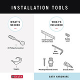 Delta Tetra Towel Bar in Chrome - 78908