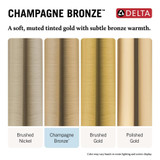 Delta Velum Single Handle Bathroom Faucet in Champagne Bronze - 537-CZMPU-DST