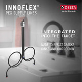 Delta Velum Single Handle Bathroom Faucet in Champagne Bronze - 537-CZMPU-DST